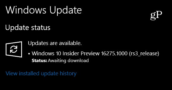 Microsoft выпускает Windows 10 Insider Build 16275 сегодня