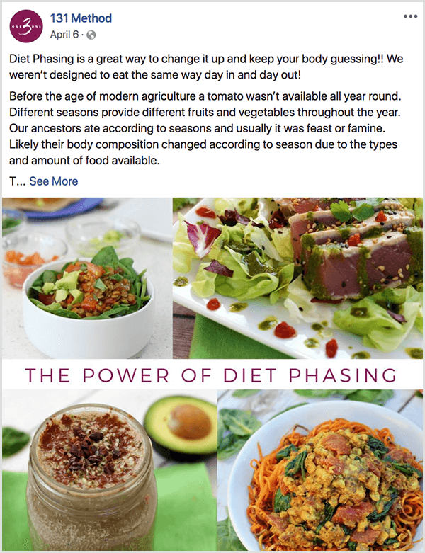 На странице 131 Method в Facebook рассказывается о фазах диеты.
