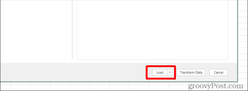 кнопка загрузки в Excel