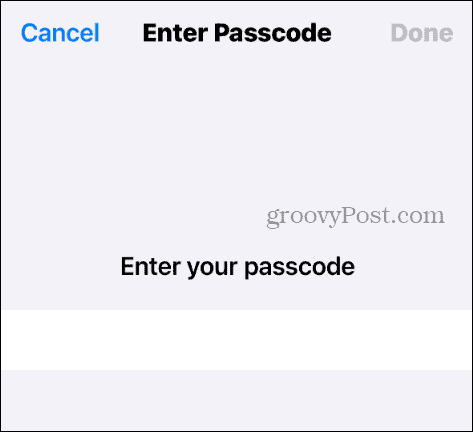 пароль для iPhone