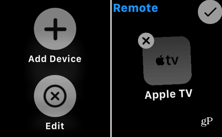 Удалить Apple TV из часов