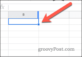 Изменение размера столбца в Google Sheets