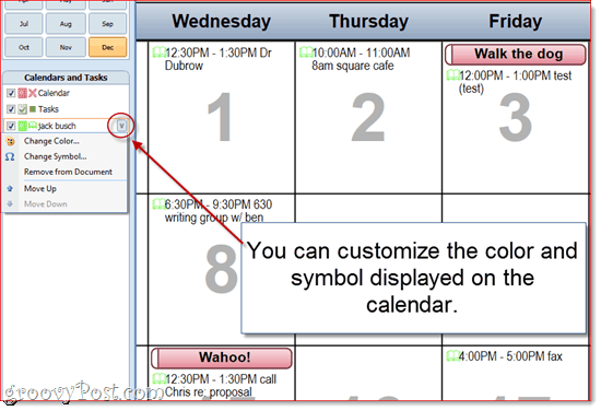 Настройка печати календаря Outlook 2010