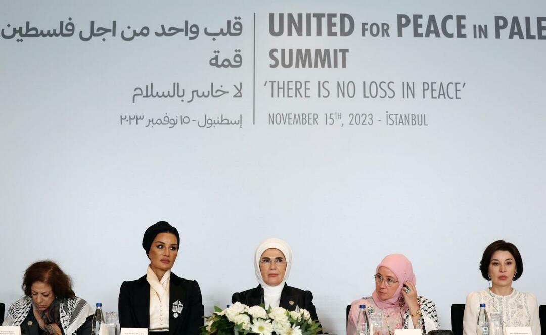 Первая леди Эрдоган Саммит «Единого сердца» для палестинского инициативного движения