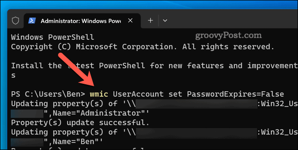 Установить срок действия пароля для всех локальных учетных записей в Windows 11