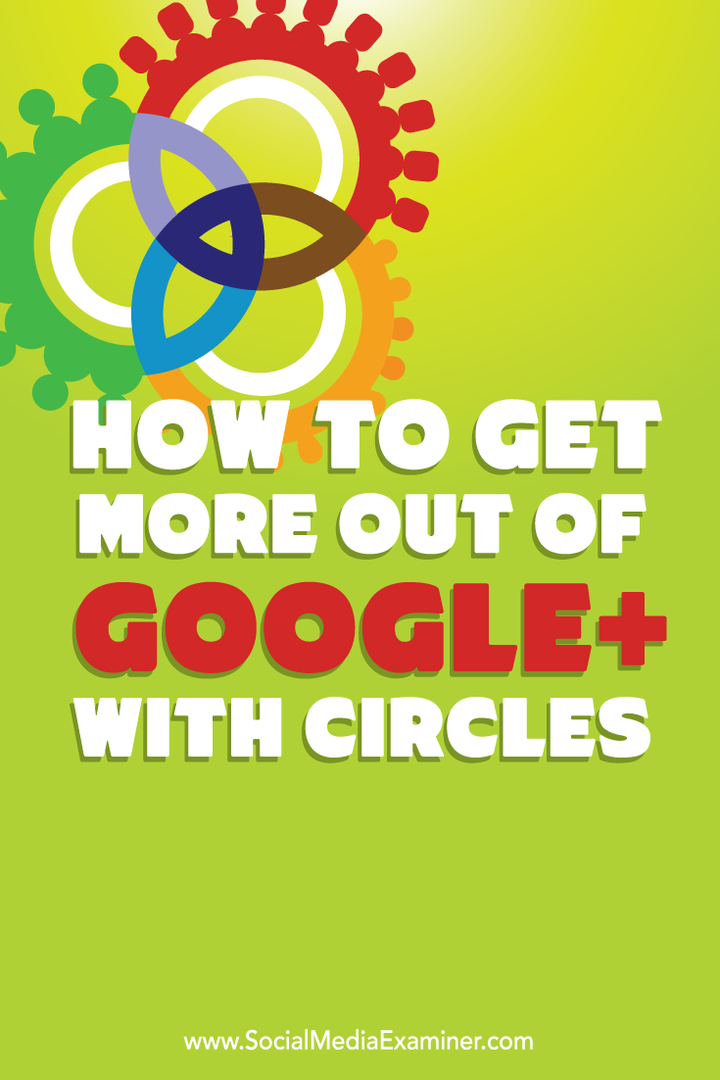 Как получить больше от Google+ с кругами: специалист по социальным медиа