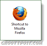 ярлык Mozilla без стрелки