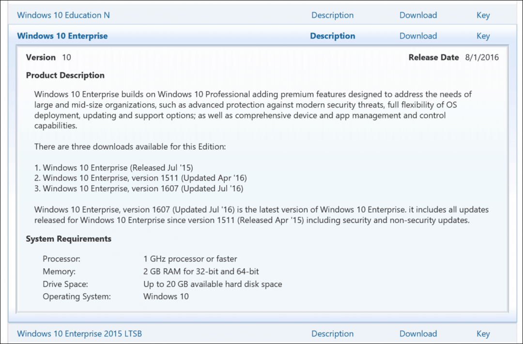 Ключ продукта корпоративной лицензии Windows 10 VLSC Enterprise Education Pro