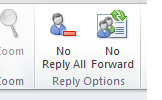 Как предотвратить ответ всем в Outlook 2010