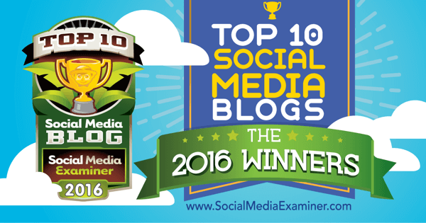 Конкурс блогов в десятке лучших социальных сетей за 2016 год