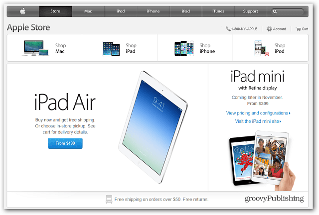 В Apple Store появился новый iPad Air