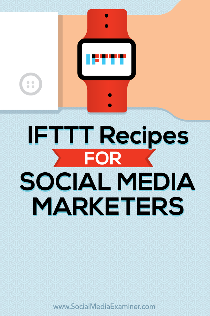 рецепты ifttt для маркетологов в социальных сетях