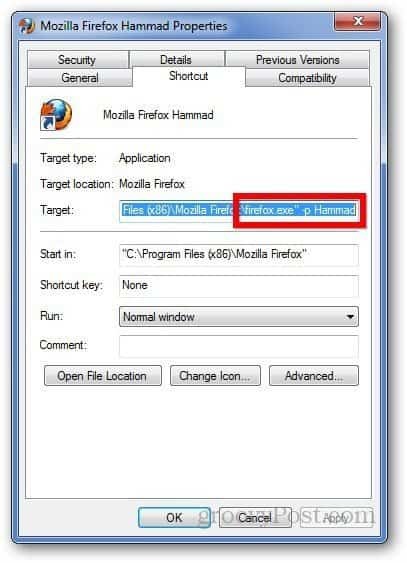 Firefox Профили 7