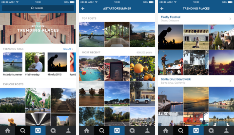 Instagram представляет новую функцию поиска и изучения