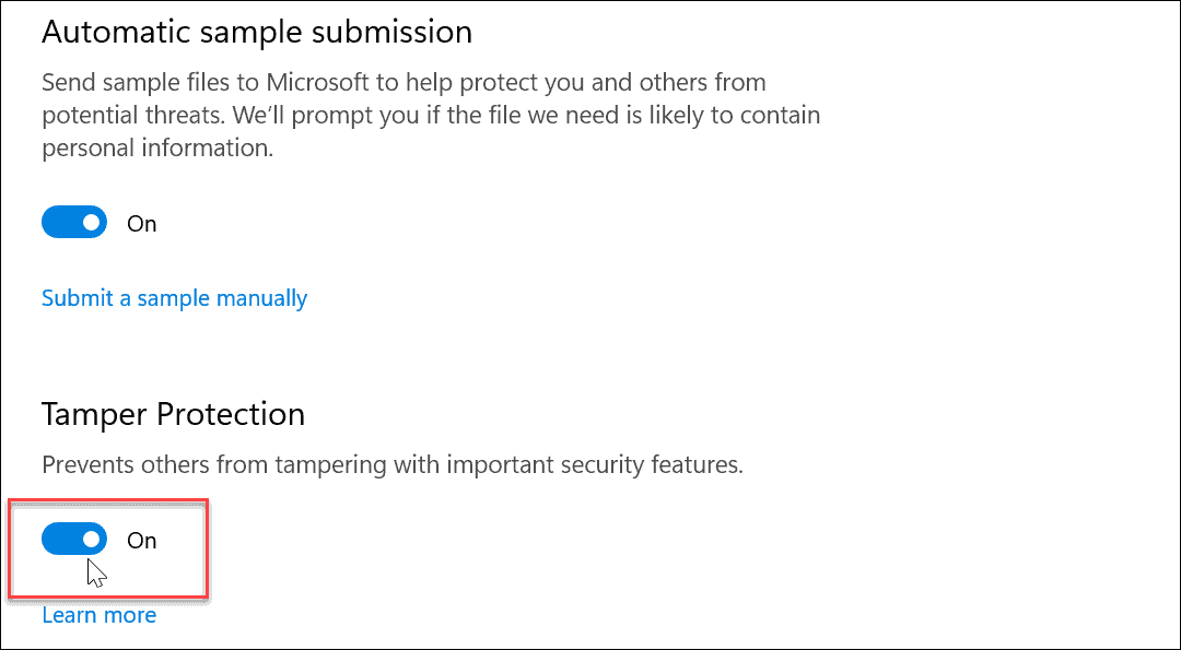 Как включить или отключить защиту от несанкционированного доступа в Windows 11