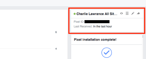 Найдите свой идентификатор пикселя в Менеджере рекламы Facebook.