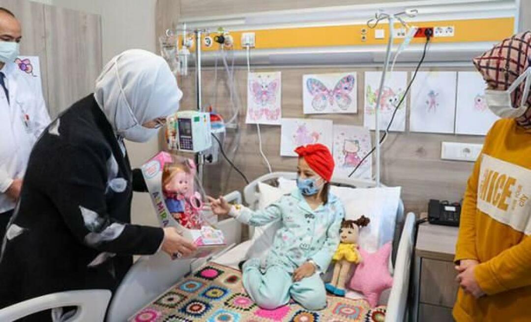 Эмине Эрдоган посетила онкобольных детей! 