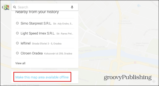 Google Maps Android удалить адрес