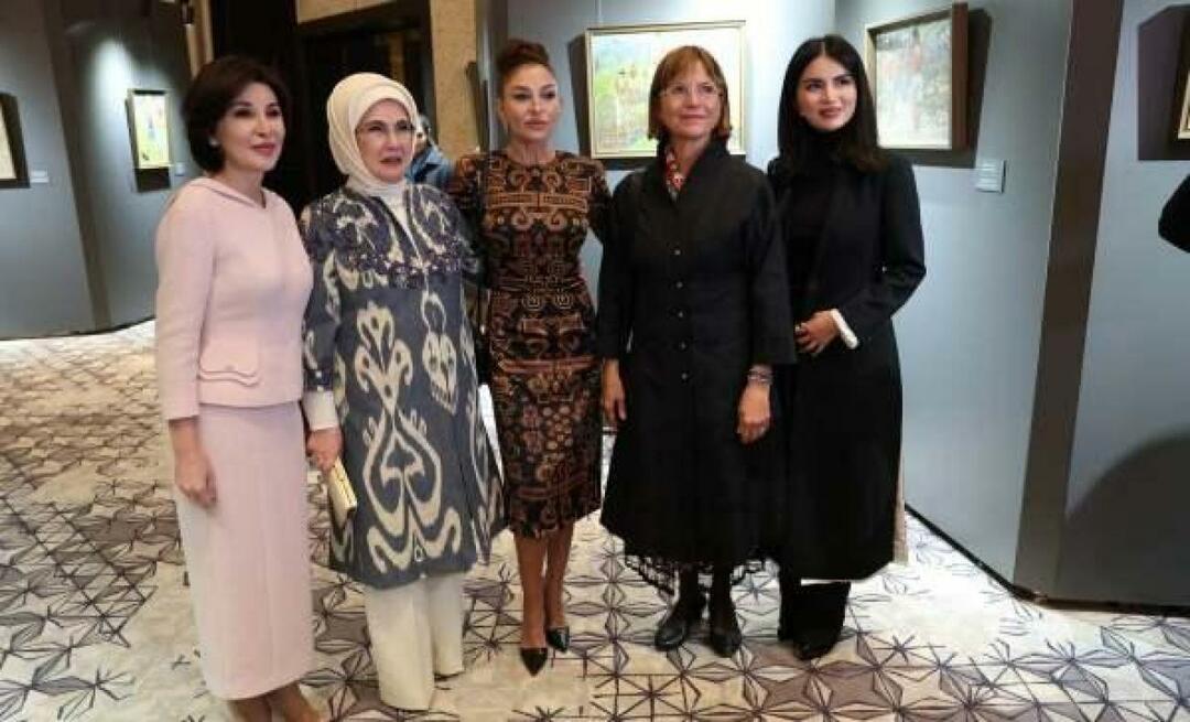 Визит Эмине Эрдоган в Самарканд! Посетили выставку «Краски Узбекистана».