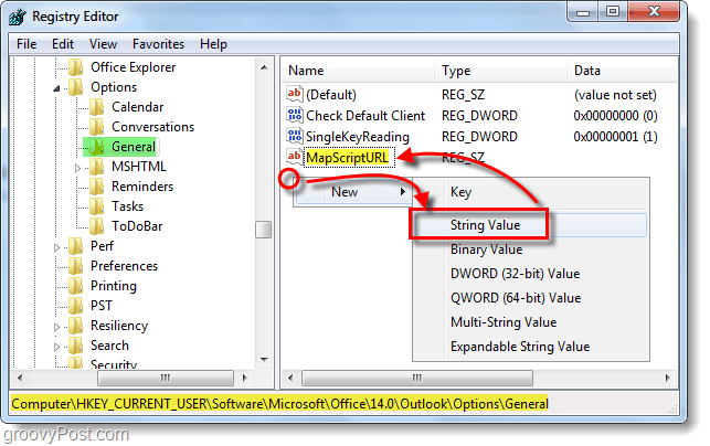 строковое значение mapscript