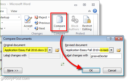 сравнить или объединить офисные документы с 2010 года