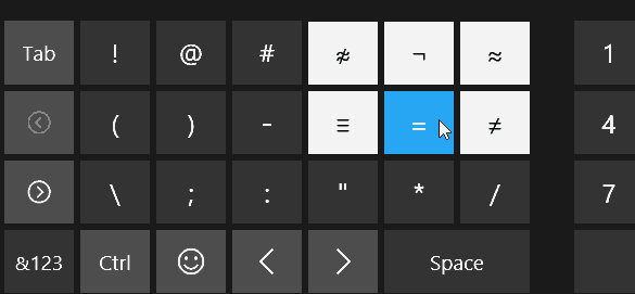 альтернативные символы клавиатуры