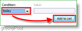 Снимок экрана: Панель задач Outlook 2007 