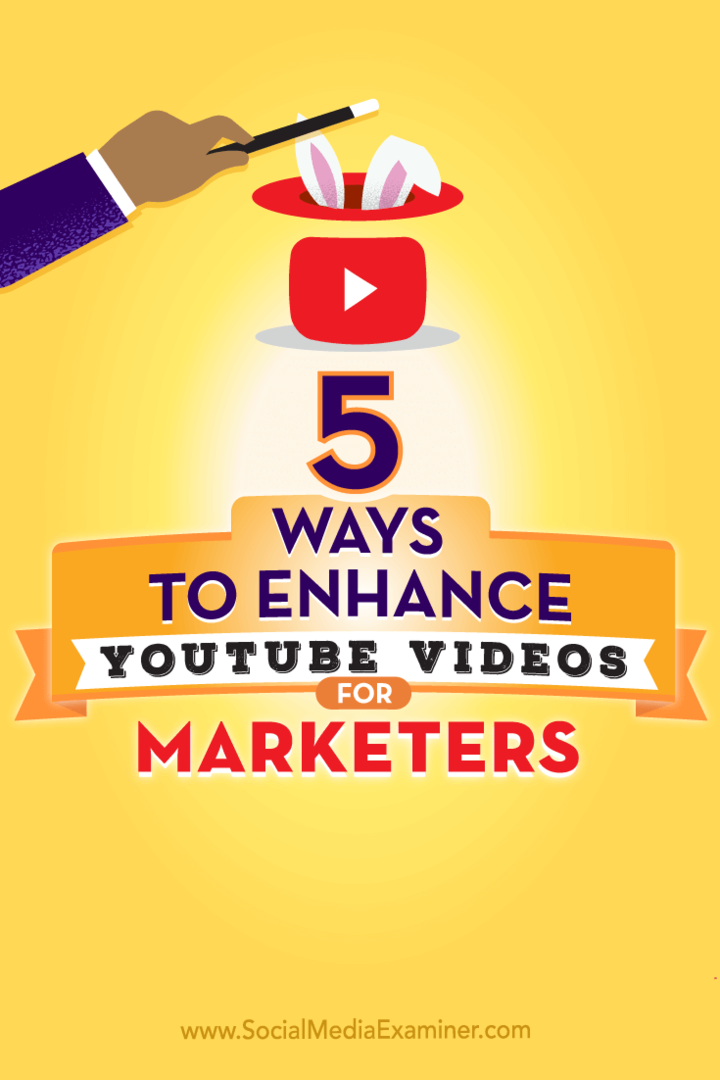Советы по пяти способам повышения производительности ваших видео на YouTube.