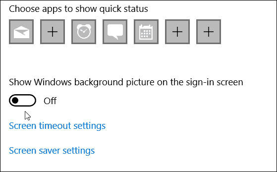 отключить фоновый вход Windows на экране