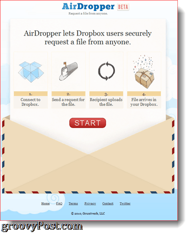 AirDropper Dropbox Надстройка в действии