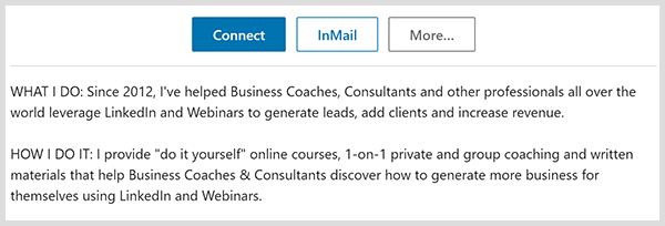 В профиле Джона Немо на LinkedIn указано, что он делает и как.