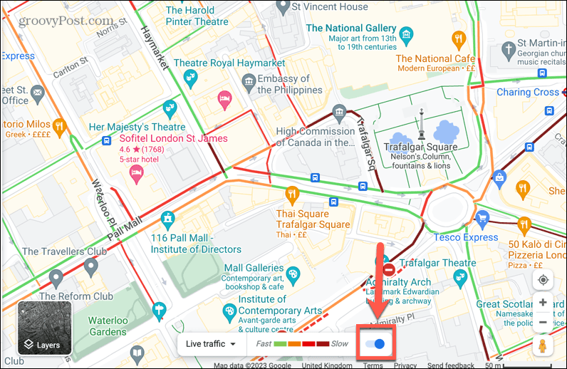 google maps включение трафика в реальном времени