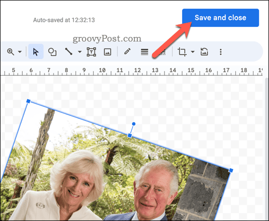 Сохранение обновленного изображения Google Docs