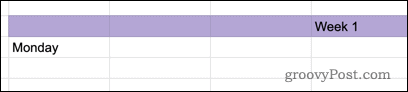 День вставлен в Google Sheets