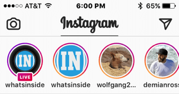 Когда вы живете в Instagram, ваши подписчики увидят 