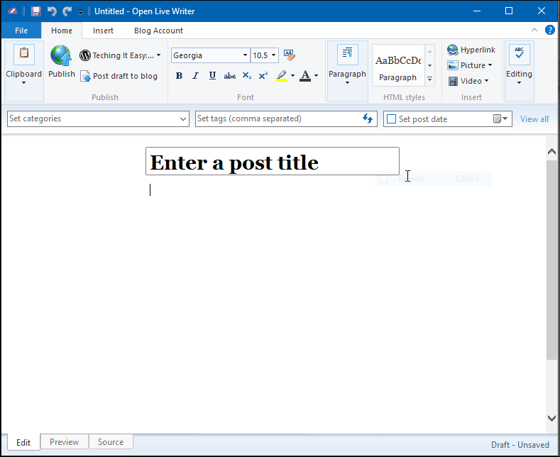 Выпущена открытая версия Windows Live Writer