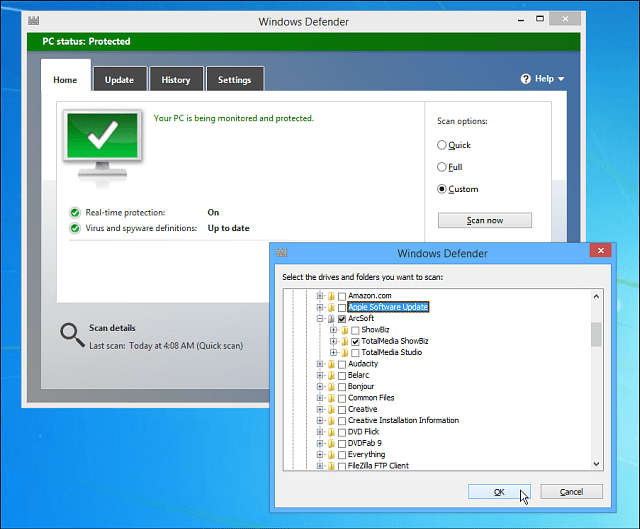 Совет для Windows 8.1: добавьте Защитника Windows в контекстное меню