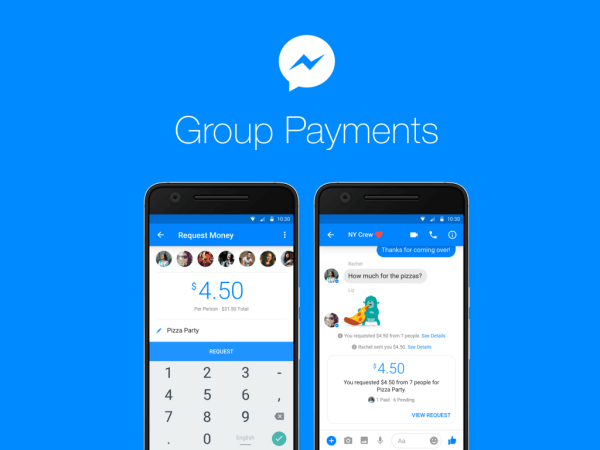 Пользователи Facebook теперь могут отправлять и получать деньги между группами людей в Messenger.