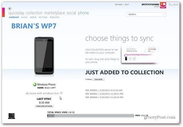 Обновите Windows Phone 7 с помощью программного обеспечения Zune