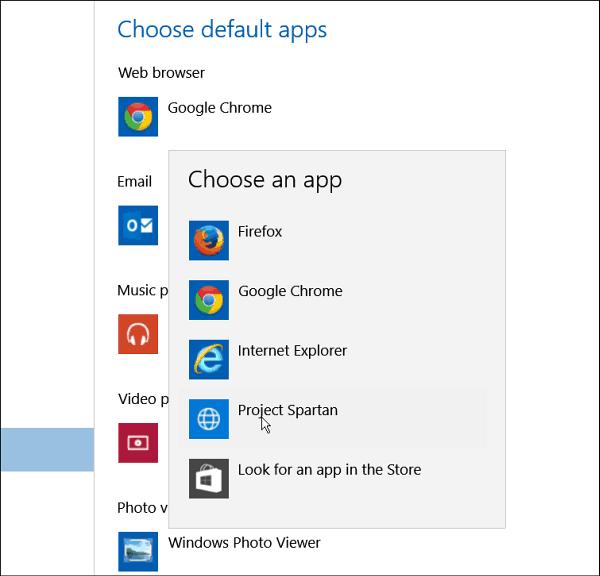 Совет для Windows 10: сделайте Project Spartan браузером по умолчанию