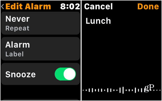 4 Редактировать Apple Watch Alarm Label