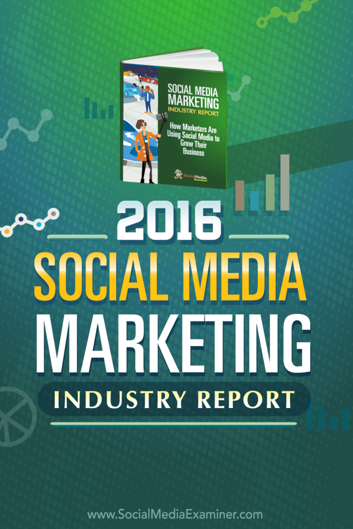 Отчет об индустрии маркетинга в социальных сетях за 2016 год: специалист по социальным медиа