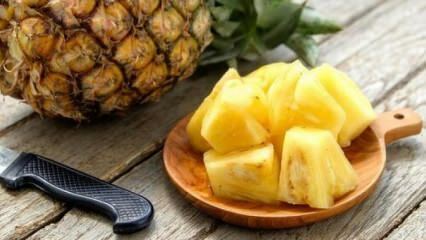 Плодотворение отеков тела: ананас