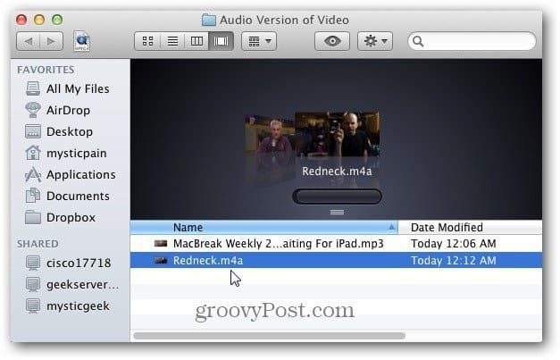 Конвертируйте видео в аудио файлы на Mac с помощью iTunes