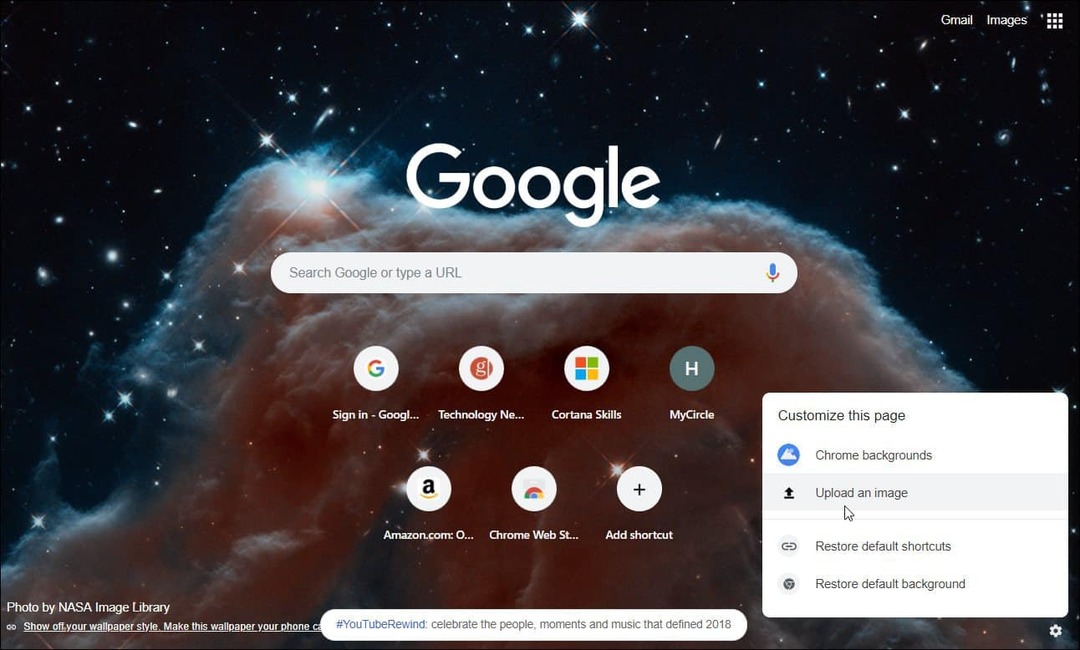 Настроить новую вкладку Google Chrome