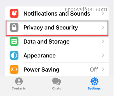 Настройки конфиденциальности и безопасности в Telegram на iPhone