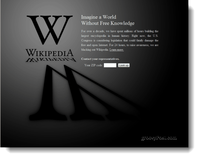 Википедия в темноте
