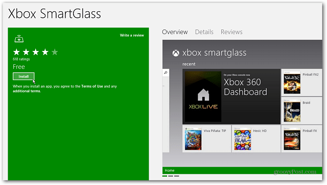 Установите Xbox SmartGlass