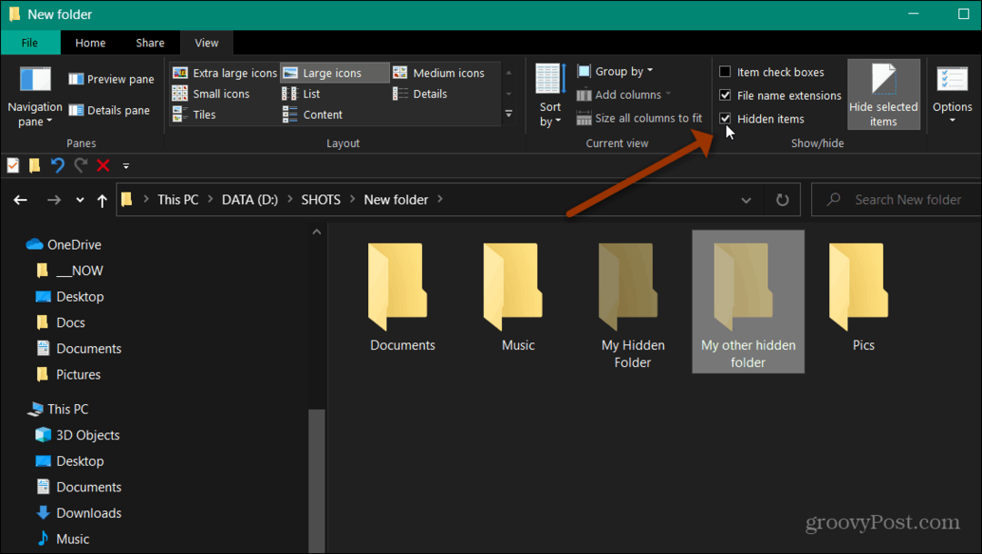 Как скрыть файлы и папки в Windows 10