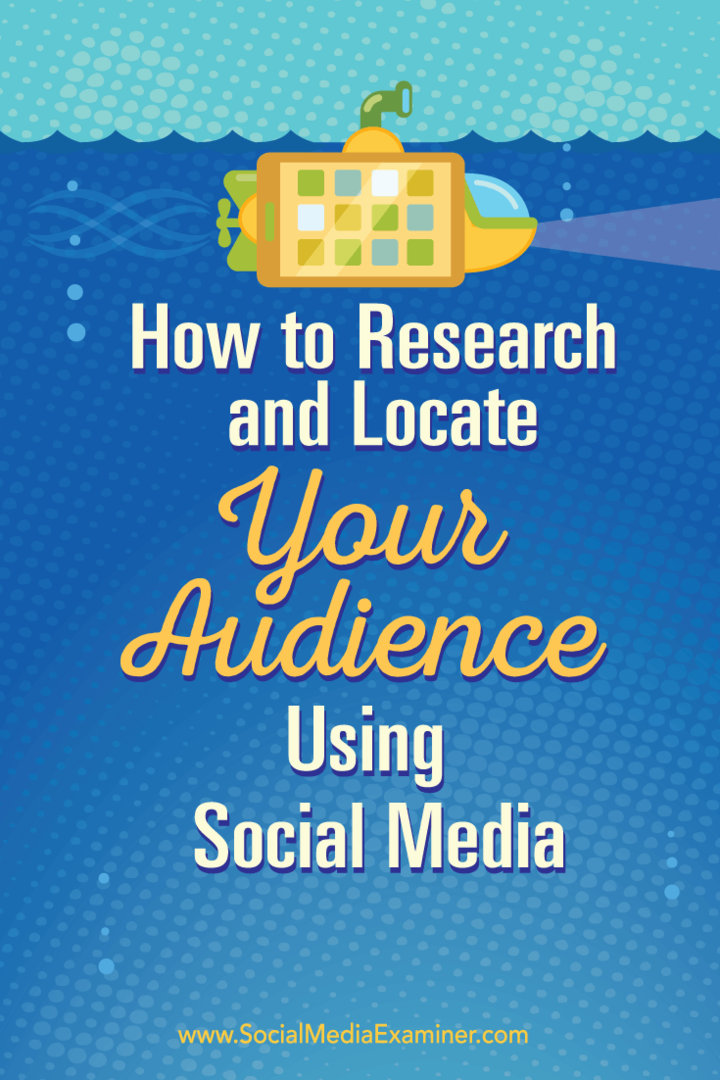 Как исследовать и определять местонахождение вашей аудитории с помощью социальных сетей: специалист по социальным медиа